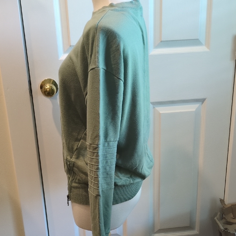 JoyLab Sage Green Ribbed Top - Picture 4 of 6